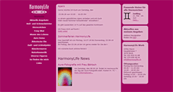 Desktop Screenshot of harmonylife.ch