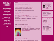 Tablet Screenshot of harmonylife.ch